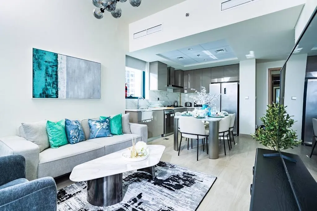 Appartement Nasma - Modern 3Br Oasis With Balcony In Azizi Riviera à Dubaï